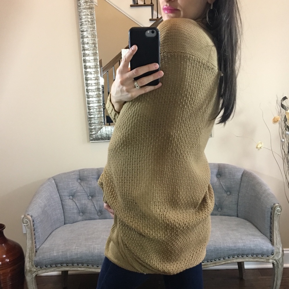 Khaki Batwing Cardigan - Picture 5 of 5